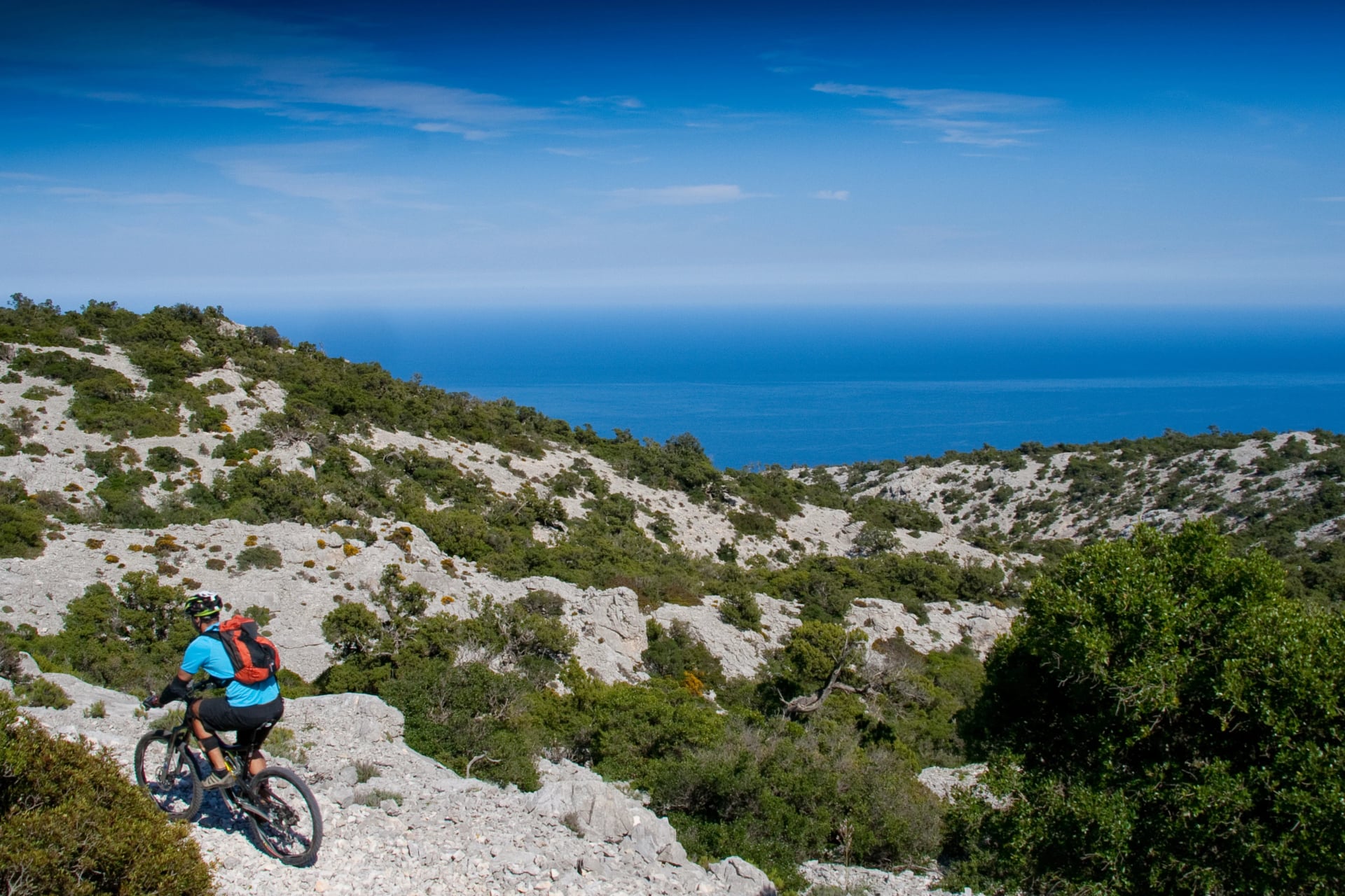 Sardinia between mountains and sea - Riding mountain bike