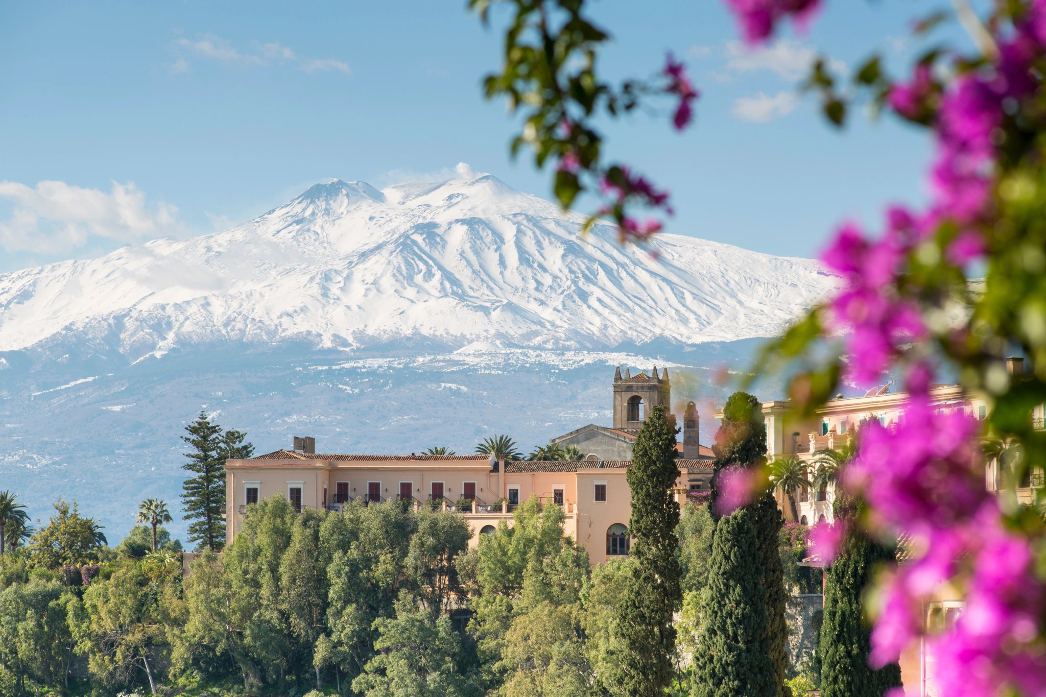 Ätna-Blick von Taormina, Sizilien, Italien