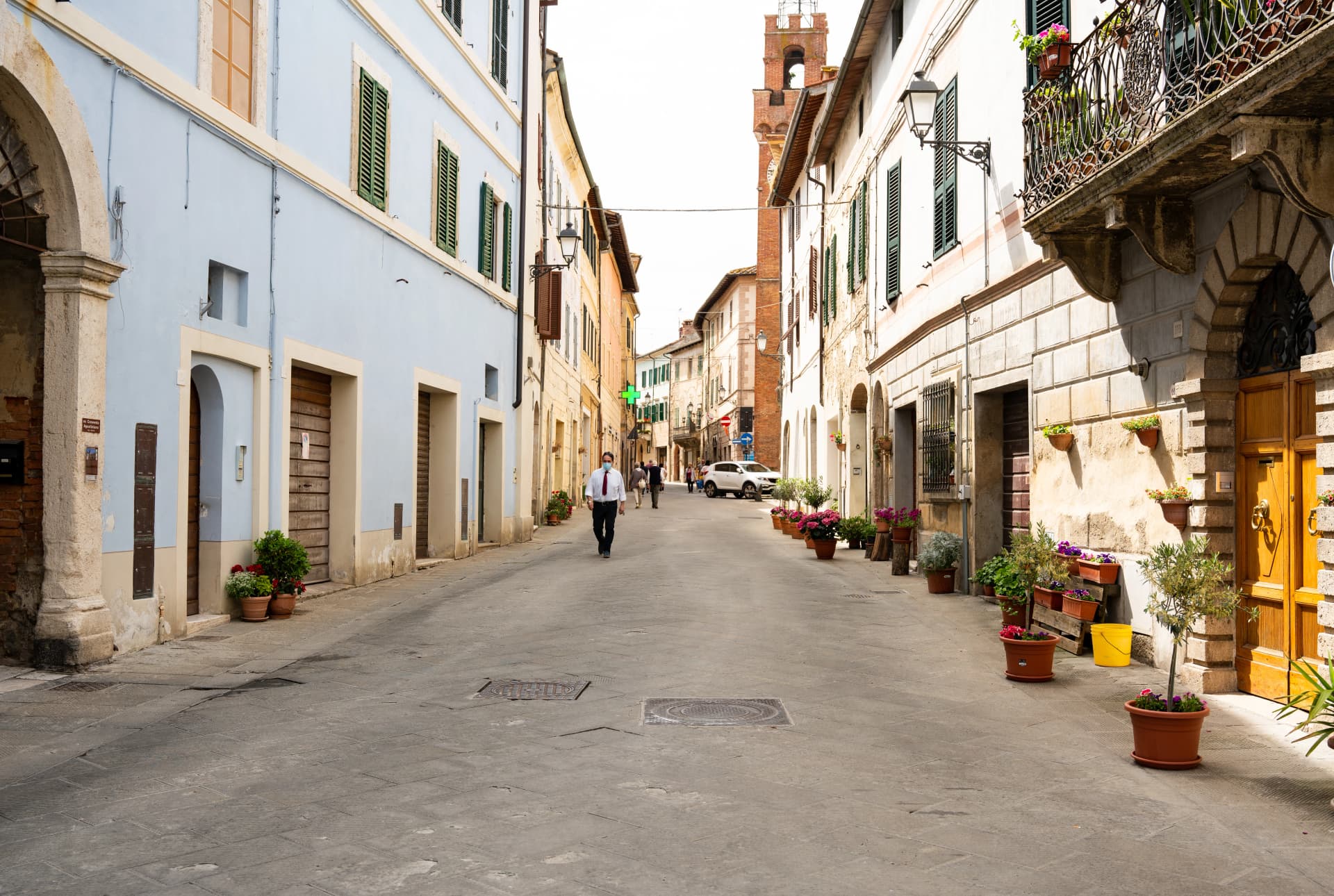 The old town of Asciano
