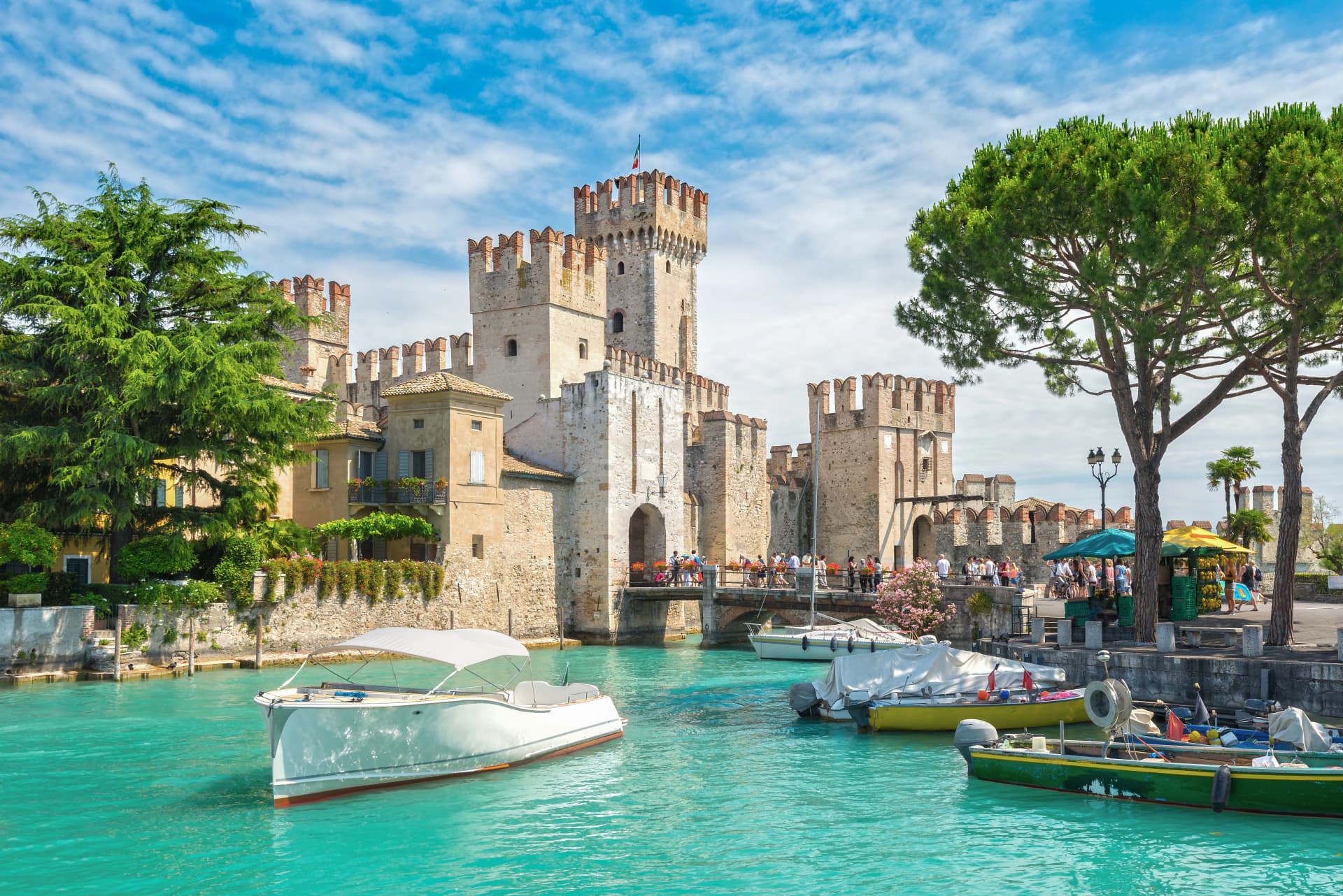 Rocca Scaligera castle on the island of Sirmione