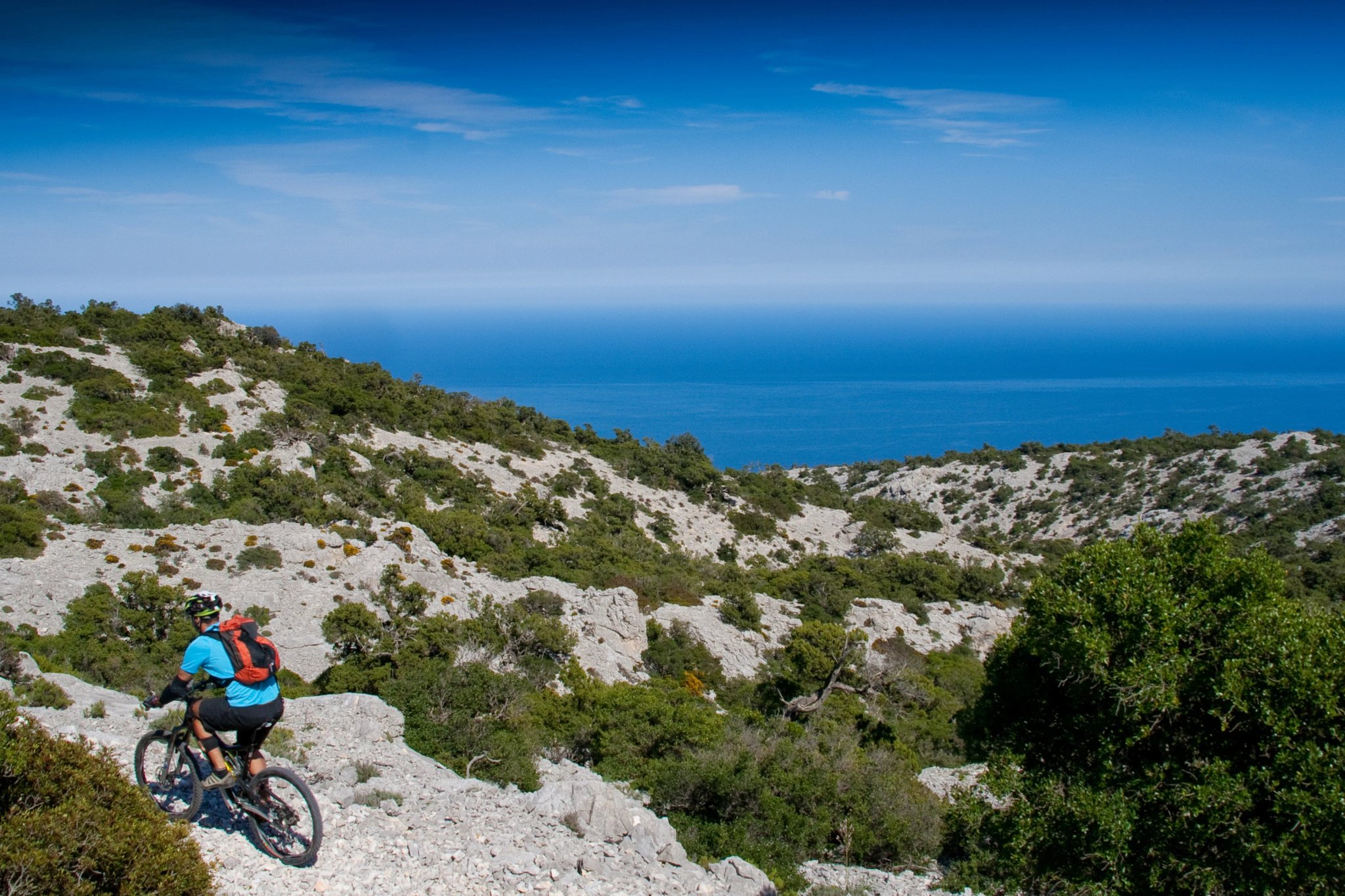Sardinia between mountains and sea - Riding mountain bike