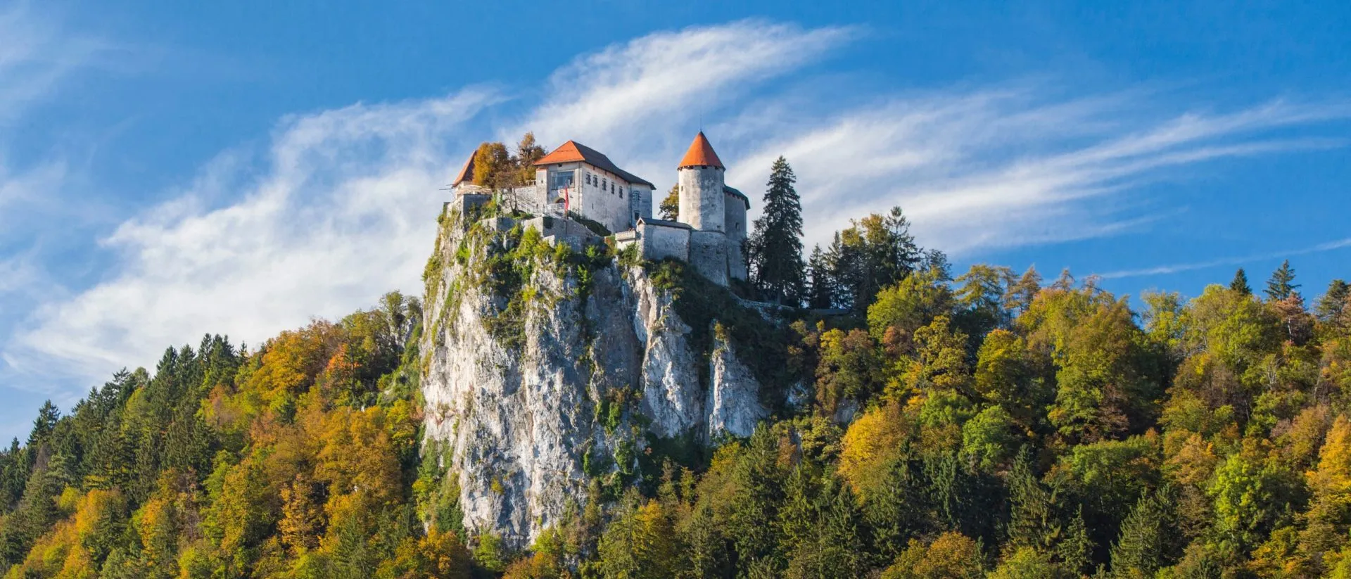 Castle on the rock on lake bled in slovenia stockpack adobe stock scaled